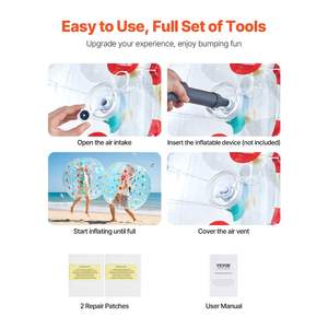 1-Pack 5FT/1.5M PVC gonflable Bumper Balls Outdoor Sumo Zorb Body Game Sumo Zorb Ball Product & Supplies - Product Image 5