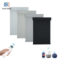 Fournisseur chinois fiable de stores enrouleurs anti-UV en polyester uni intégrés électriques pour l'intérieur