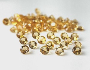 Natural Golden Citrine Round Brilliant Cut Loose Gemstone 5MM High Quality Faceted Citrine Cut Stone For Jewelry Making in Bulk - Product Image 2