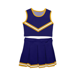 Conjuntos de Uniformes de Porristas para Niñas, Color y Logotipo Personalizados, Poliéster Sublimado Elástico, Impresión por Transferencia de Calor, Uniforme Escolar o de Club - Product Image 4