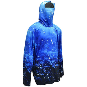<b>Men's</b> Fishing Hoodie with UPF 50+ Sun Protection Quick Dry 100% Polyester for Active Outdoor Enthusiasts - Product Image 1