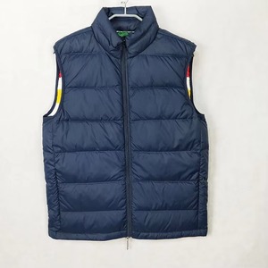 Plum Maroon Navy Blue Custom Unisex Casual Thin Zipper Solid Puffer Stand Collar Quilted Winter Bodywarmer OEM Sleeveless <b>Warm</b> - Product Image 2