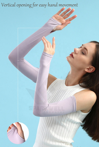 SPARKWELL INDUSTRIES Mangas de compresión para ciclismo, de Spandex y Poliéster, Anti-UV, Unisex, para Adultos, 180g, con Logotipo Personalizado - Product Image 6
