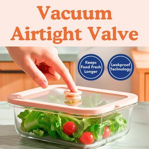 Paquete de 4 Recipientes de Vidrio No Tóxicos para Almacenamiento de Alimentos con Tapas, Libres de Plástico y Herméticos, en Varios Tamaños (12, 21, 32 Onzas) para Preparación de Comidas - Product Image 4