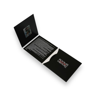 Porte-CD musical 6P en carton non couché avec pochette découpée en forme de lune - Product Image 2