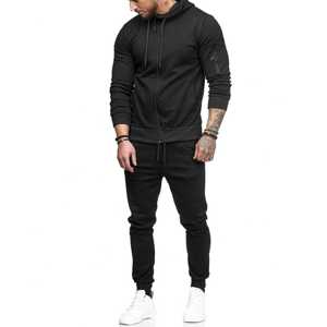 Sportswear Men's Gym Tracksuit Cotton Hoodies Sweat Suits Custom <b>Hoodie</b> and Joggers Set Men Tracksuit Set - Product Image 6