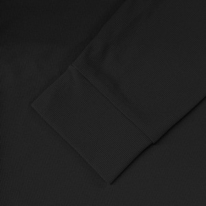 Sudadera de Mujer de Alta Calidad Personalizada en Color Negro con Cierre de Cremallera, Corte Holgado y Cuadrado, Forro Polar de Algodón con Ribetes Inferiores - Product Image 6