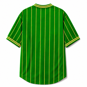 เสื้อยืดชมรมพี่น้องหญิงชื่อ Custom Chi Eta Phi แขนสั้น พิมพ์โลโก้ด้านหน้า สีเขียวและเหลืองลายทาง สำหรับผู้หญิง เสื้อผ้าสไตล์กรีก - Product Image 3
