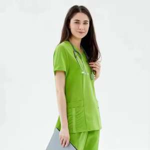 Uniformes Médicos de Moda para Mujer, Conjuntos de Uniformes para Hospitales, Doctores, Enfermeras, Clínicas Dentales, Salones de Belleza, Spa, Ropa de Trabajo - Product Image 3