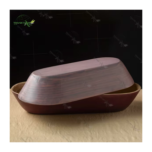 Plateau en bambou sculpté à la main, écologique et durable, finition laquée imperméable, articles de cuisine pour la maison, vente en gros - Product Image 2