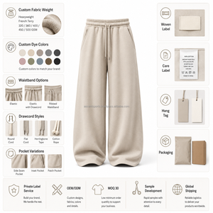 Pantalones Deportivos para Mujer, Personalizados OEM ODM, de Felpa Francesa, para un Estilo Deportivo, Elegante, Premium, Moderno, Cómodo y Acogedor - Product Image 6