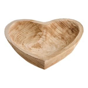 Bol en bois en forme de cœur pour cadeau de mariage et décoration de la Saint-Valentin, bol à pâte en forme de cœur fait à la main pour la fabrication de bougies - Product Image 4