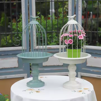 Nouveauté Cage à oiseaux ronde en métal Cage décorative pour la maison, le balcon ou les oiseaux de compagnie