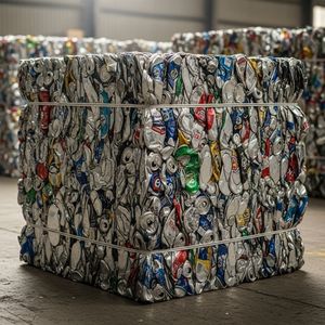 Pièces de canettes de boisson lavées avec des déchets d'aluminium UBC, emballées en balles compactes pour les acheteurs de recyclage et les commandes d'importation en gros - Product Image 5