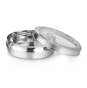 Cacerola esmaltada floral con tapa de vidrio, diseño redondo y duradero para cocinas de gas e inducción - Product Image 5