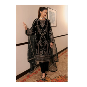 Hoy presentamos un traje Salwar de diseñador listo para usar, con bordados y lentejuelas, elegante, festivo, para fiestas, atuendo tradicional. - Product Image 1