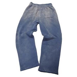 2026 <b>Wholesale</b> Sun Faded Washed <b>Flared</b> Pants Oversized Wide Leg Pants Heavy Baggy Acid Wash Vintage Men <b>Sweatpants</b> - Product Image 2