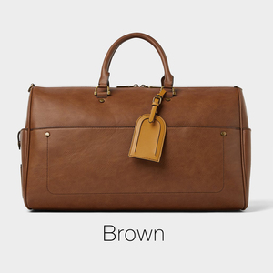 Sacs de voyage en cuir à prix d'usine, sacs de couleur unie personnalisés, sacs de voyage de haute qualité en vente - Product Image 5