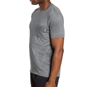 Wholesale High Quality 100% Cotton Plain Blank Front Custom Men's Short Sleeve <b>T</b>-<b>Shirt</b> Garment <b>Pocket</b> Breathable Quick-Dry OEM - Product Image 1