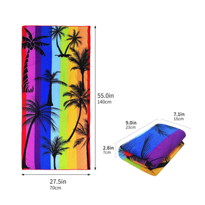 Serviette de plage de haute qualité, absorbante, légère, luxueuse, adaptée aux enfants, grande taille, résistante au sable, facile à nettoyer, séchage rapide pour l'extérieur - Product Image 6