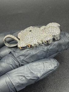 Pendentif en or et argent serti de diamants, de qualité supérieure, fabriqué à la main, pour les mariages ou les événements traditionnels, disponible à un prix abordable - Product Image 2