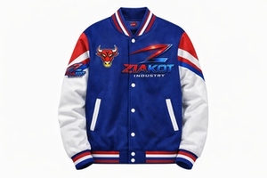 Custom Green <b>Pink</b>-White Bomber Full-Snap Varsity Letterman <b>Jacket</b> Manufacturer Company Sports Uniforms for Autumn Season - Product Image 2