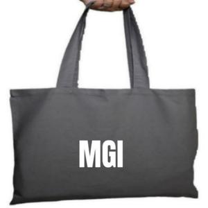 Sac fourre-tout en toile 100% coton personnalisé avec logo, fermeture éclair, impression sur mesure, écologique, réutilisable, tendance, imprimé léopard, pour femme, voyage - Product Image 4