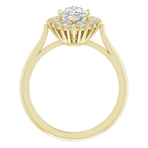 Anillo de Compromiso Gema by Creative Natural con Diamante Cultivado en Laboratorio, Corte Marquesa, Oro de 14K, Certificación IGI, Estilo Elegante para Mujer - Product Image 4