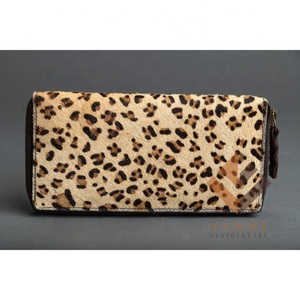 กระเป๋าสตางค์100% หนังแท้ลายเสือดาวสำหรับผู้หญิงและเด็กผู้หญิงกระเป๋าคลัทช์มีซิปสำหรับใส่ทุกวัน - Product Image 3