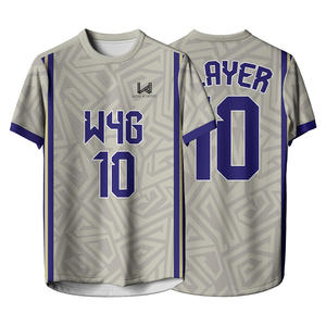 Maillots de football personnalisés pour hommes, légers, respirants, anti-transpiration, antibactériens, protection UV, manches courtes - Product Image 6