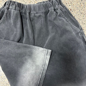 Conjunto de Polo y Pantalones Cortos para Hombre, Tejido 100% Algodón, Sin Costuras, Lavado Ácido, Estilo Vintage, Streetwear, Venta al Por Mayor OEM - Product Image 6