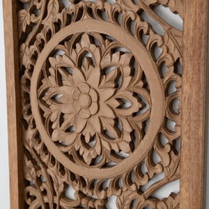 Base de Lámpara de Madera de Mango Tallada a Mano, Estilo Bohemio, Venta al Por Mayor - Product Image 3