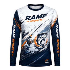 เสื้อตกปลาคุณภาพสูงสำหรับกิจกรรมกลางแจ้ง UPF 50+ แขนยาว ระบายอากาศได้ดี แห้งเร็ว ทรงเข้ารูป สำหรับผู้ชาย - Product Image 1