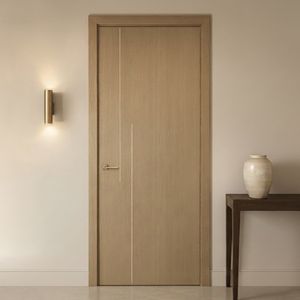 Puerta Interior Moderna de Resina WPC para Hoteles de Alta Gama, Ecológica, Resistente al Agua, Insonorizada, Puerta de Madera Compuesta Acabada - Product Image 3