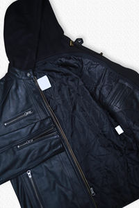 Vestes en cuir PU de qualité supérieure, faible MOQ, streetwear, marque privée pour hommes, très vendues, les plus populaires, vestes d'hiver élégantes. - Product Image 5