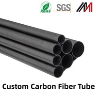Tube télescopique en fibre de carbone 3K Meibang haute précision, enroulé, léger, longueur personnalisée 4m, multi-tailles pour drones/UAV sportifs
