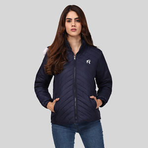 Veste bomber en laine imprimée élégante pour femmes, nouveau design, coupe moderne, capuche, doublure en laine à séchage rapide, veste d'hiver - Product Image 3