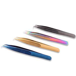 Las puntas multicolores proporcionan un agarre superior para pinzas para pestañas Pinzas de alta calidad y alta precisión Embalaje personalizado - Product Image 2