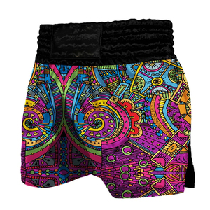 Shorts de boxe MMA personnalisés avec logo, motif uni, taille élastique, fermeture décontractée, séchage rapide, respirant, vêtements de sport - Product Image 6
