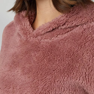 Sudadera con Capucha Sherpa Casual de Primavera para Mujer, Talla Grande, para Uso en Exteriores, Personalizada con Estampado, Manga Larga, Holgada - Product Image 4