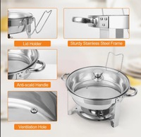 Plat à chafing en acier inoxydable 201 de haute qualité PHC, capacité 150L, chauffage à la vapeur, température contrôlée, équipement de buffet
