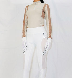 กางเกงขี่ม้าผู้หญิงคุณภาพสูง ผลิตจากผ้าสแปนเด็กซ์/โพลีเอสเตอร์/ไนลอน พร้อมแถบกันลื่น ขายส่ง ปรับแต่งสีและโลโก้ได้ - Product Image 5