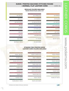 Cordon en cuir imprimé en daim véritable cousu à la machine PSDS - Product Image 4