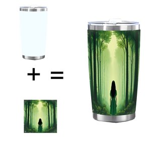 20oz Stainless Steel Tumbler Double Wall Insulated <b>Cold</b> Drink <b>Cup</b> Outdoor Use - Product Image 1