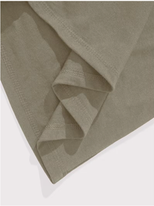 T-shirt à manches courtes pour homme, vert olive, avec impression tête de lion en feuille d'aluminium, col rond, coupe ajustée, tissu jersey décontracté, respirant, qualité supérieure - Product Image 5