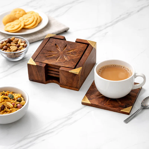 Wood Coaster Customized Best Quality Blank Wooden Coaster Style Reusable Wood Coasters - Product Image 4