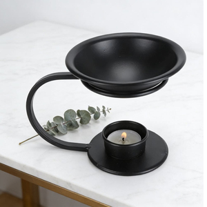 Metal Gold Aroma Oil <b>Burner</b> <b>Candle</b> Tealight Holder Home Bedroom Decor - Product Image 4