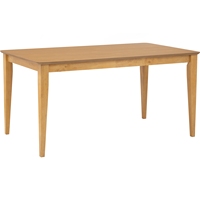 Table à manger rectangulaire en bois massif 6 places, durable et de qualité supérieure, style moderne du milieu du siècle, assemblage facile, Nuhoom Pulau Pinang Office