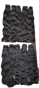 Extensiones de cabello para mujer de estilo elegante con superficie brillante y sensación ligera, perfectas para un look de fiesta y boda, procedentes de la India. - Product Image 3