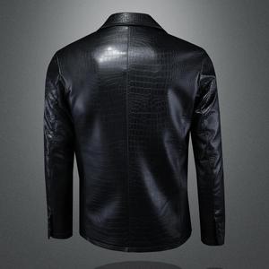 Top Quality Stylish <b>Leather</b> <b>Jacket</b> For <b>Mens</b> OEM Wholesale Comfortable High Street Style <b>Men</b> <b>Leather</b> <b>Jackets</b> for Casual Wears - Product Image 3